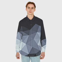 Мужская рубашка oversize 3D Abstract - фото 2