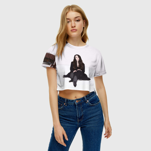 Женская футболка Crop-top 3D Киара, цвет 3D печать - фото 4