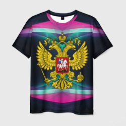 Мужская футболка 3D Герб России