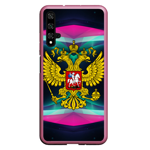 Чехол для Honor 20 Герб России, цвет малиновый