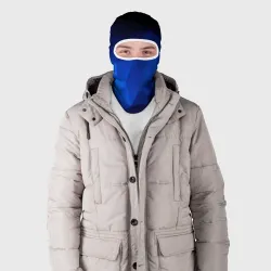 Балаклава 3D Синие полигоны - фото 2