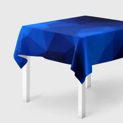 Скатерть 3D Синие полигоны