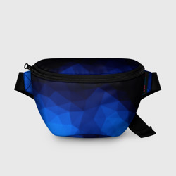 Поясная сумка 3D Синие полигоны