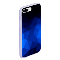 Чехол для iPhone 7Plus/8 Plus матовый Синие полигоны - фото 2