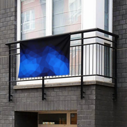 Флаг-баннер Синие полигоны - фото 2