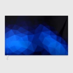 Флаг 3D Синие полигоны