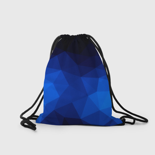 Рюкзак-мешок 3D Синие полигоны - фото 2