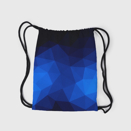 Рюкзак-мешок 3D Синие полигоны - фото 7
