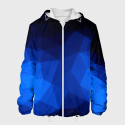 Мужская куртка 3D Синие полигоны