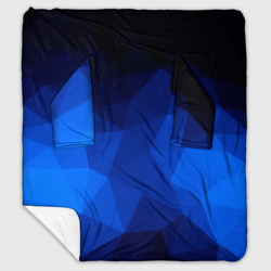 Плед с рукавами Синие полигоны