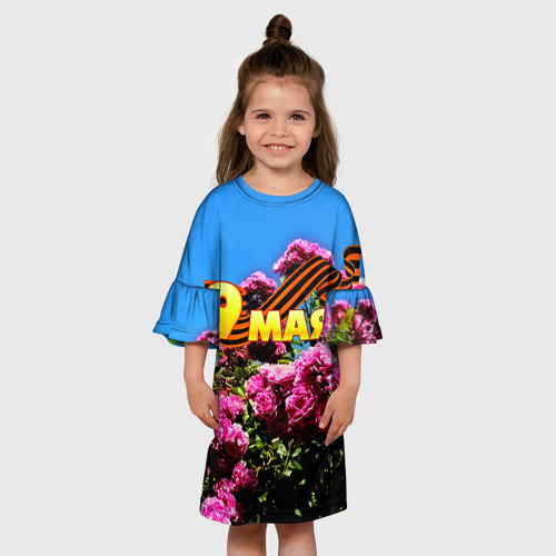 Детское платье 3D 9 МАЯ, цвет 3D печать - фото 4