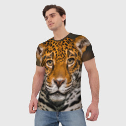 Мужская футболка 3D Jaguar - фото 2