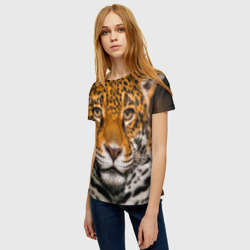 Женская футболка 3D Jaguar - фото 2