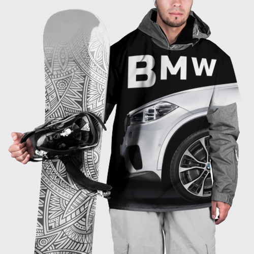 Накидка на куртку 3D BMW белая