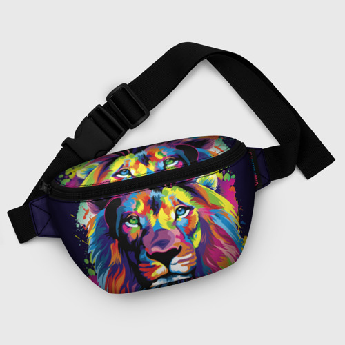 Поясная сумка 3D Красочный лев - фото 6
