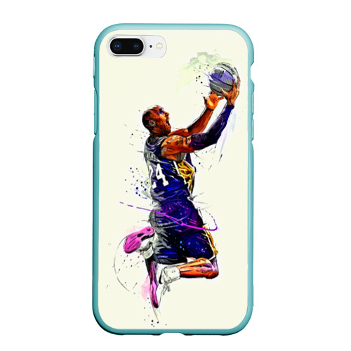 Чехол для iPhone 7Plus/8 Plus матовый Kobe Bryant, цвет мятный