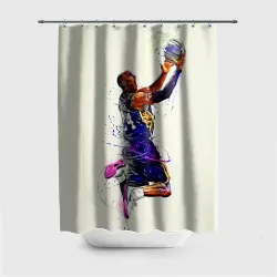 Штора 3D для ванной Kobe Bryant
