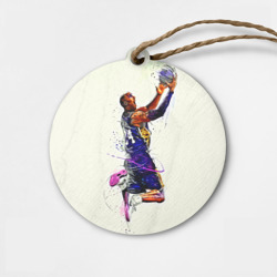 Деревянная игрушка круг Kobe Bryant
