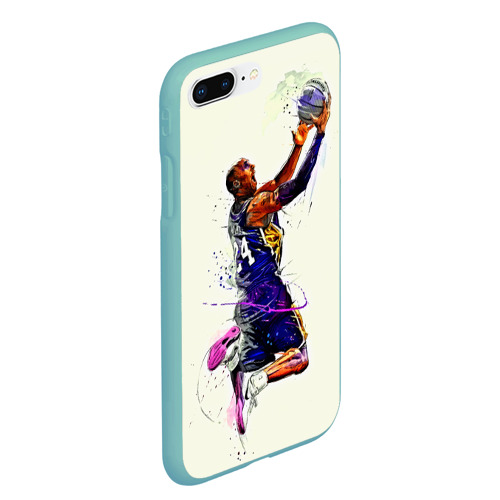 Чехол для iPhone 7Plus/8 Plus матовый Kobe Bryant, цвет мятный - фото 3