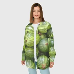 Женская рубашка oversize 3D Крыжовник - фото 2