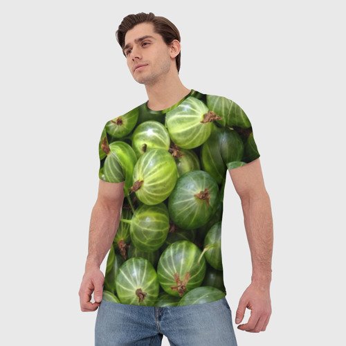 Мужская футболка 3D Крыжовник, цвет 3D печать - фото 3