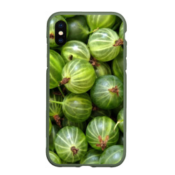 Чехол для iPhone XS Max матовый Крыжовник