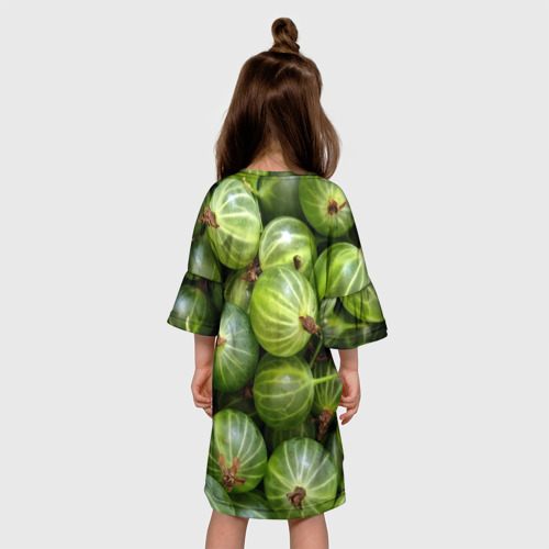 Детское платье 3D Крыжовник, цвет 3D печать - фото 5
