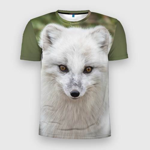Мужская футболка 3D Slim White Fox, цвет 3D печать