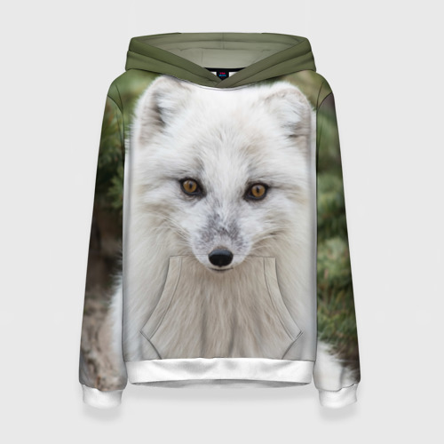 Женская толстовка 3D White Fox, цвет 3D печать