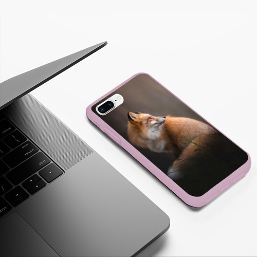 Чехол для iPhone 7Plus/8 Plus матовый Лиса, цвет розовый - фото 5