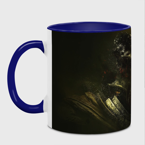 Кружка с полной запечаткой Dark Souls III, цвет белый + синий - фото 2