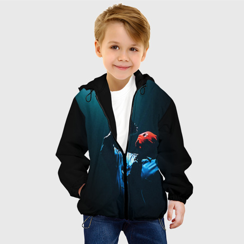 Детская куртка 3D Грибы 1, цвет черный - фото 3