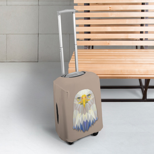 Чехол для чемодана 3D Орел, цвет 3D печать - фото 3