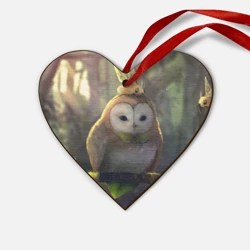 Деревянная игрушка Сердце Волшебная Сова