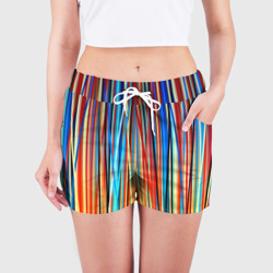 Женские шорты 3D Colored stripes - фото 2