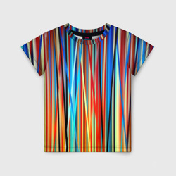 Детская футболка 3D Colored stripes