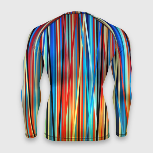 Мужской рашгард 3D Colored stripes, цвет 3D печать - фото 2