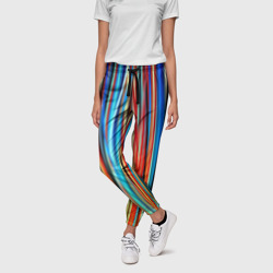 Женские брюки 3D Colored stripes - фото 2