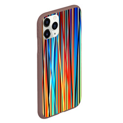 Чехол для iPhone 11 Pro матовый Colored stripes - фото 2