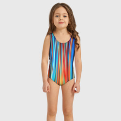 Детский купальник 3D Colored stripes