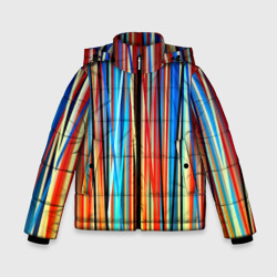 Зимняя куртка для мальчиков 3D Colored stripes