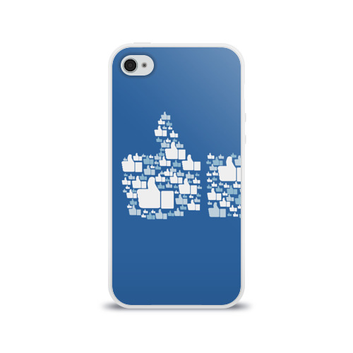 Чехол для Apple iPhone 4/4S силиконовый глянцевый Лайк Фото 01 Чехол для Apple iPhone 4/4S силиконовый глянцевый Лайк Фото 01