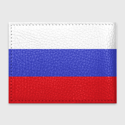 Обложка для студенческого билета Флаг России с надписью, цвет бирюзовый - фото 2