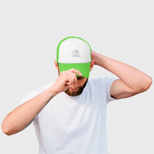 Кепка тракер с сеткой Королевы рождаются в сентябре - фото 2