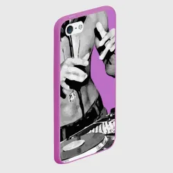 Чехол для iPhone 5/5S матовый Брюс Ли Dj - фото 2