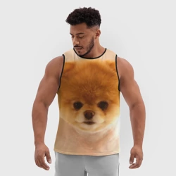 Мужская спортивная майка 3D Пушистик - фото 2