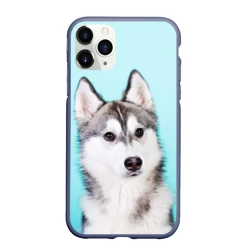 Чехол для iPhone 11 Pro Max матовый Blue