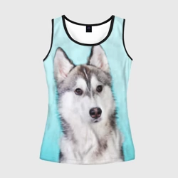 Женская майка 3D Blue