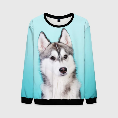Мужской свитшот 3D Blue