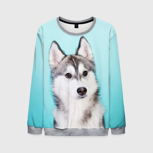 Мужской свитшот 3D Blue